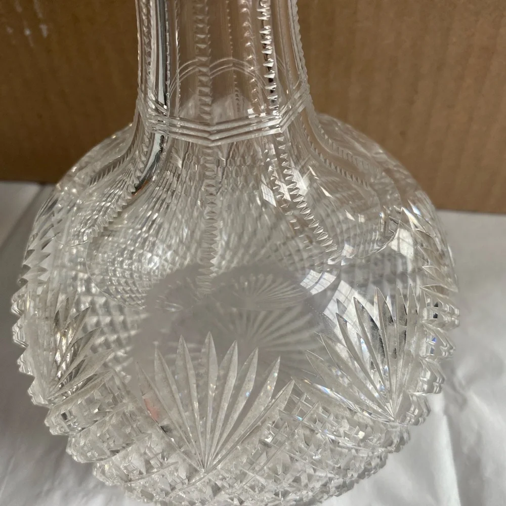 American Brilliant Carafe Strawberry Diamonds
